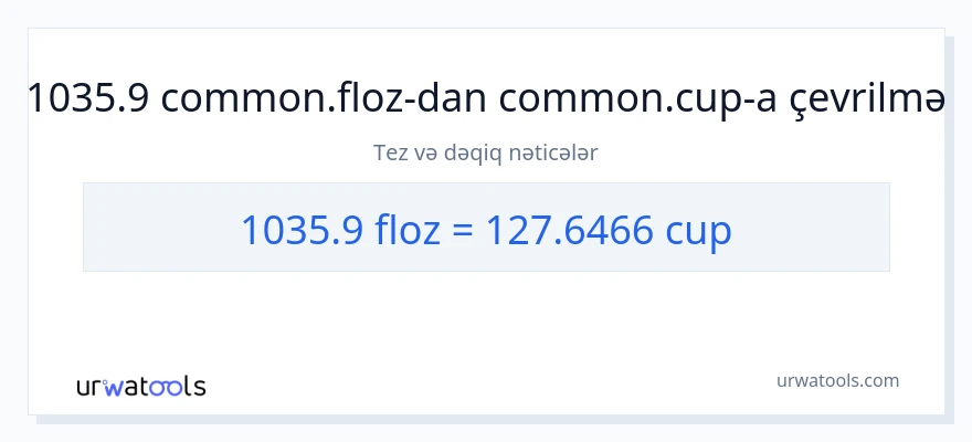 1035.9 maye unsiya-dən fincanlar-ə çevrilmə