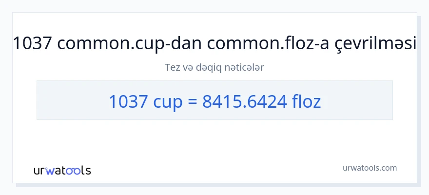 1037 fincanlar-dən maye unsiya-ə çevrilmə