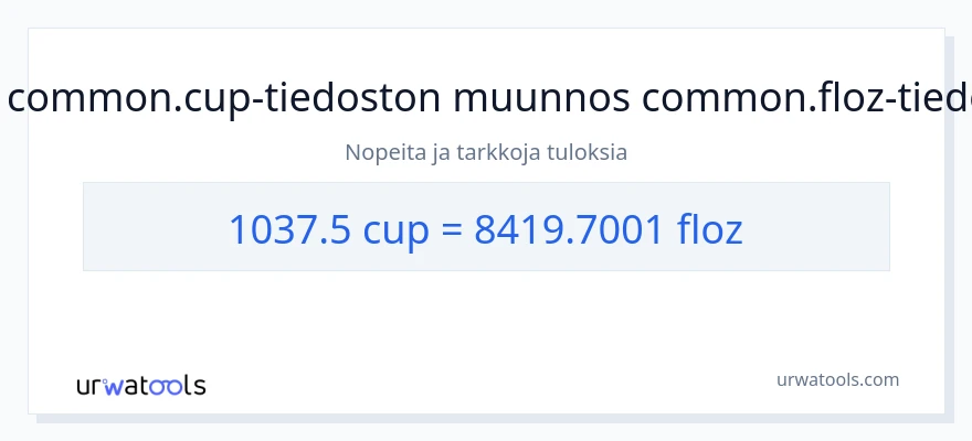 1037.5 kupit - nesteunssia muunnos