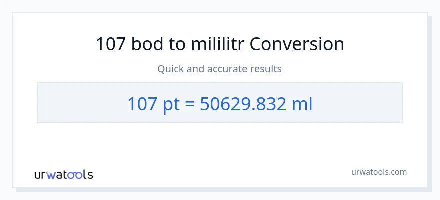 Konverze z Pints na mililitrů: 107