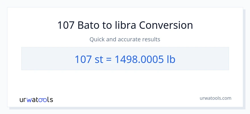 107 Mga bato patungong Lbs na conversion