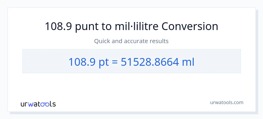 Conversió de 108.9 Pints a mil·lilitres