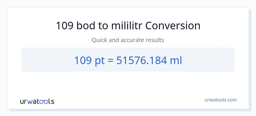 Konverze z Pints na mililitrů: 109