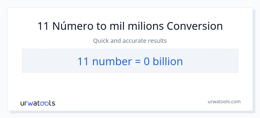 Conversió de 11 números a milers de milions