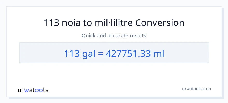 Conversió de 113 Galons a mil·lilitres