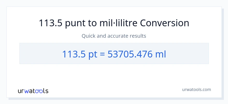 Conversió de 113.5 Pints a mil·lilitres