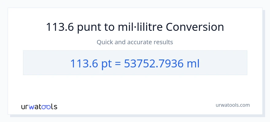 Conversió de 113.6 Pints a mil·lilitres