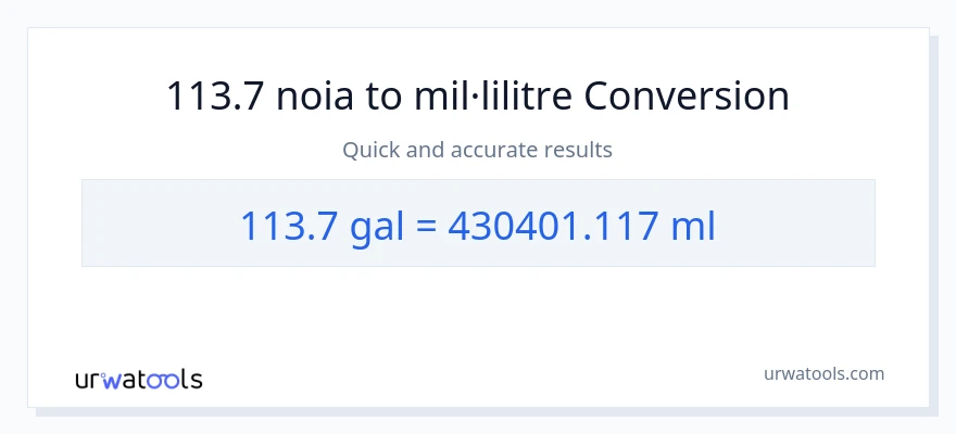 Conversió de 113.7 Galons a mil·lilitres