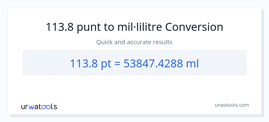 Conversió de 113.8 Pints a mil·lilitres