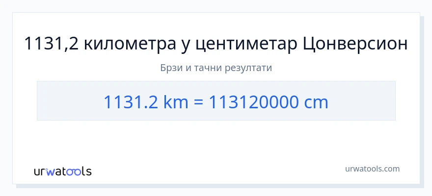 Конверзија од километри до Центиметри: 1}