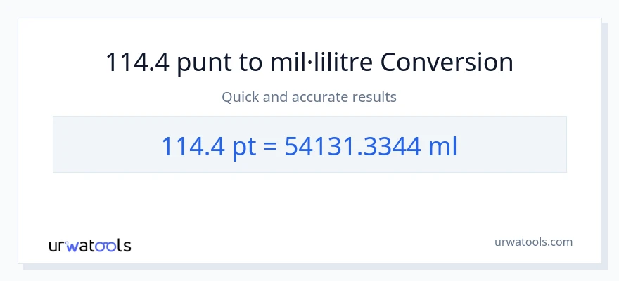 Conversió de 114.4 Pints a mil·lilitres