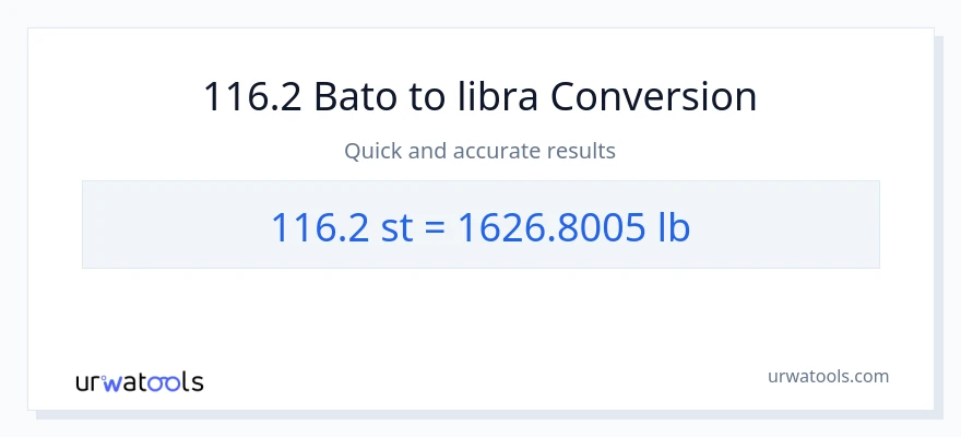 116.2 Mga bato patungong Lbs na conversion