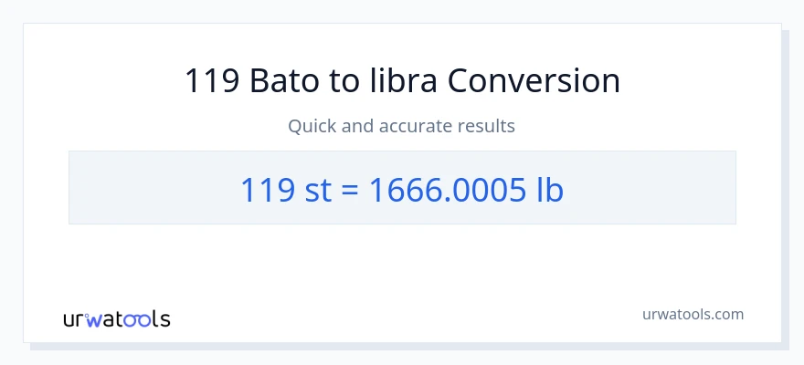 119 Mga bato patungong Lbs na conversion