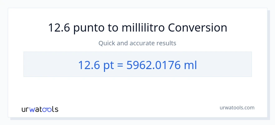 Conversione da 12.6 Pints a millilitri
