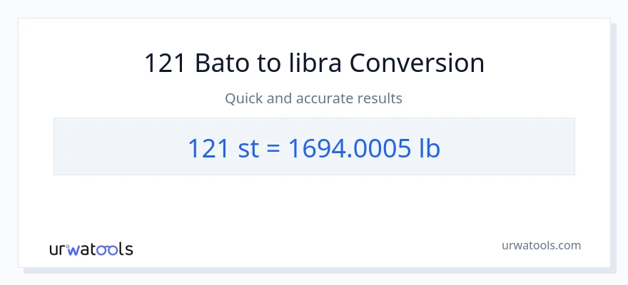 121 Mga bato patungong Lbs na conversion