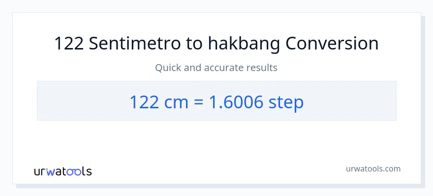 122 Mga Sentimetro patungong mga hakbang na conversion