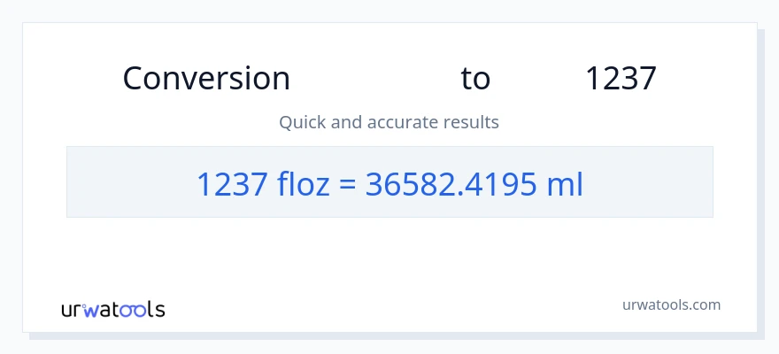 تبدیل 1237 اونس مایع به میلی‌لیتر