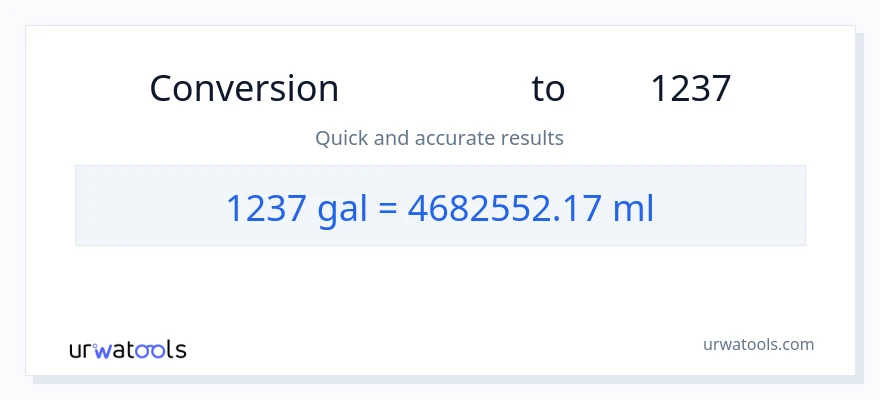 تبدیل 1237 گالن به میلی‌لیتر