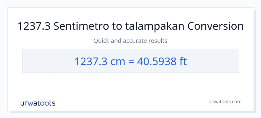 1237.3 Mga Sentimetro patungong Mga Paa na conversion