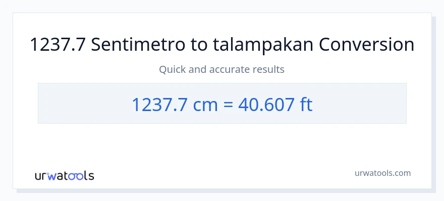 1237.7 Mga Sentimetro patungong Mga Paa na conversion