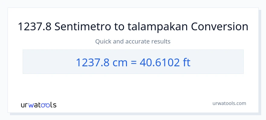 1237.8 Mga Sentimetro patungong Mga Paa na conversion