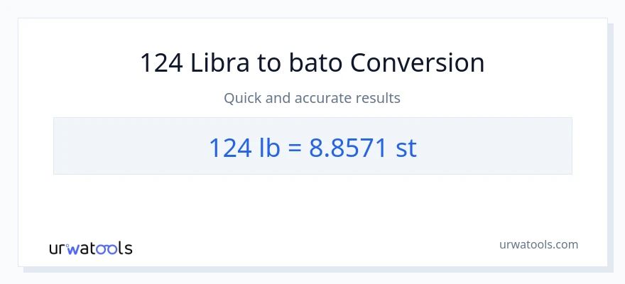 124 Lbs patungong Mga bato na conversion