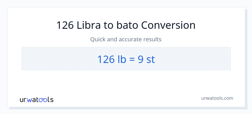 126 Lbs patungong Mga bato na conversion