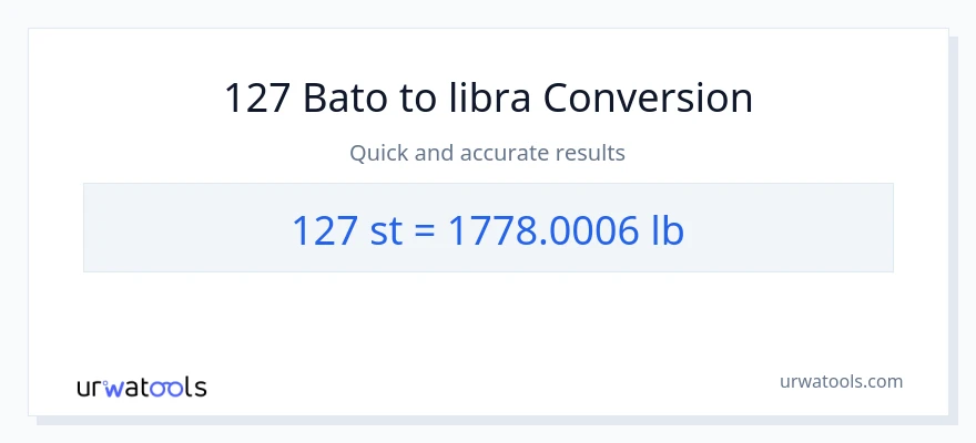 127 Mga bato patungong Lbs na conversion