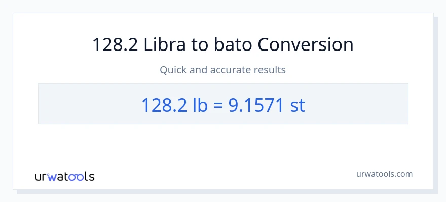 128.2 Lbs patungong Mga bato na conversion