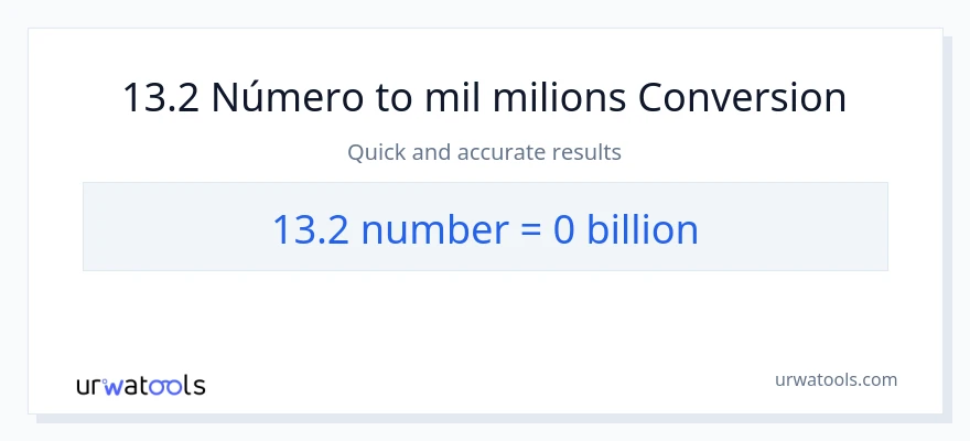Conversió de 13.2 números a milers de milions