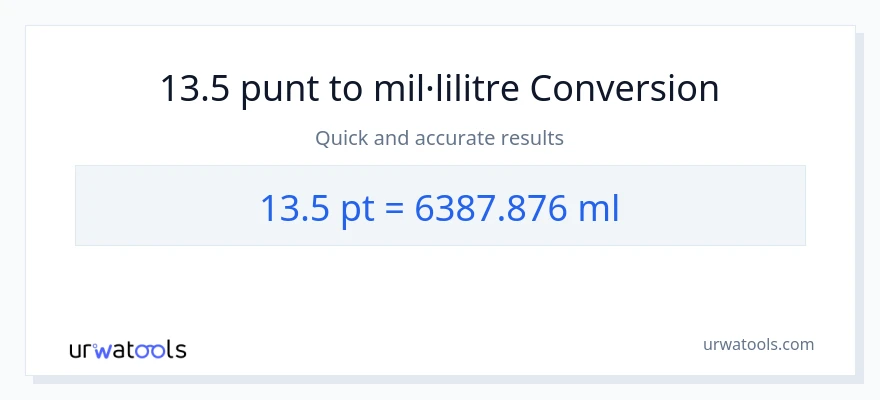 Conversió de 13.5 Pints a mil·lilitres