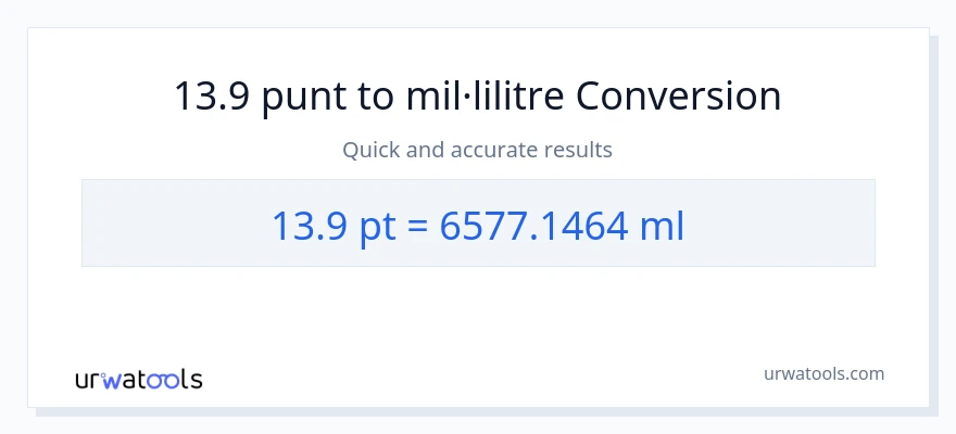 Conversió de 13.9 Pints a mil·lilitres
