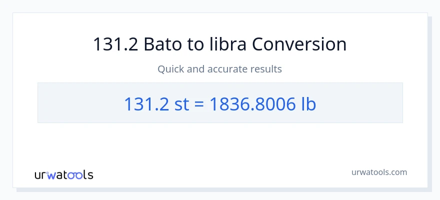 131.2 Mga bato patungong Lbs na conversion