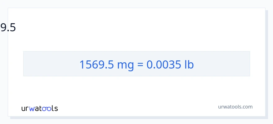 1569.5 മില്ലിഗ്രാം ൽ നിന്ന് പൗണ്ട് ലേക്ക് പരിവർത്തനം