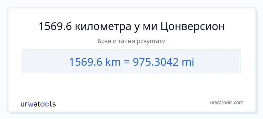 Конверзија од километри до миље: 1}