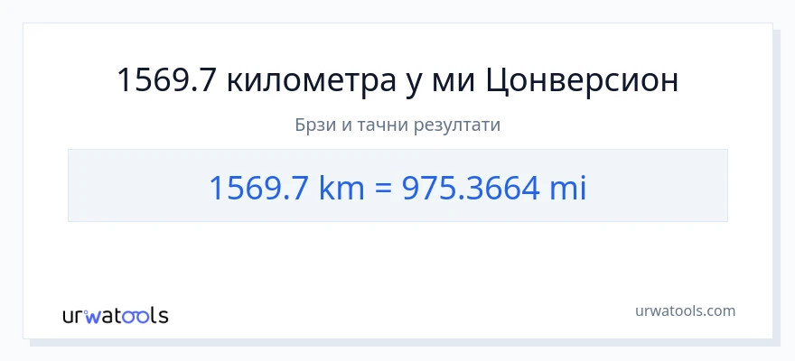 Конверзија од километри до миље: 1}