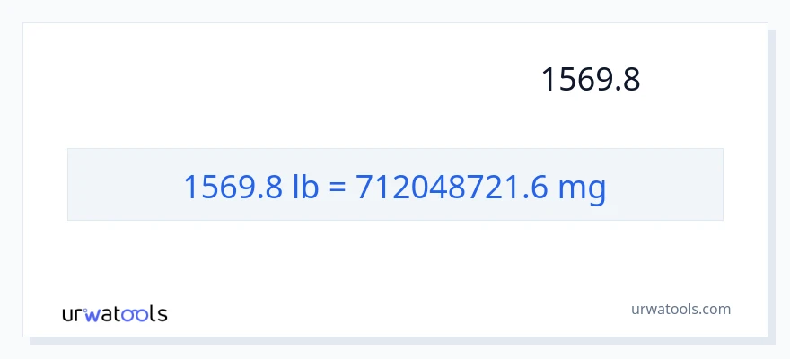 تبدیل 1569.8 پوند به میلی‌گرم