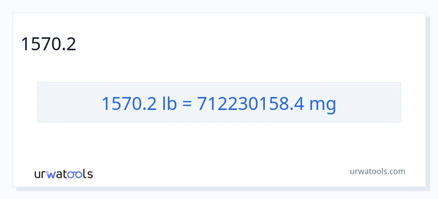1570.2 పౌండ్లు నుండి మిల్లీగ్రాములు కు మార్పిడి