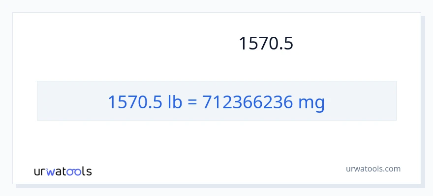 تبدیل 1570.5 پوند به میلی‌گرم