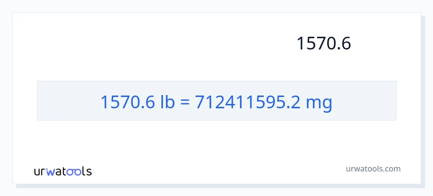 تبدیل 1570.6 پوند به میلی‌گرم