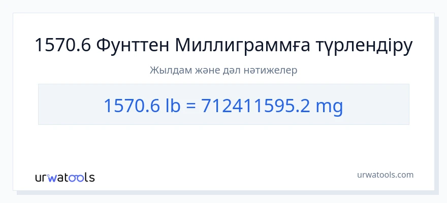 1570.6 Фунттар-ден миллиграмм-ке конверсия