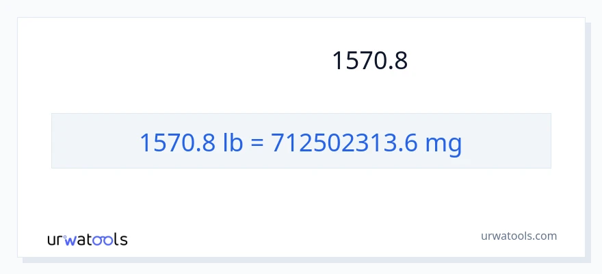 تبدیل 1570.8 پوند به میلی‌گرم
