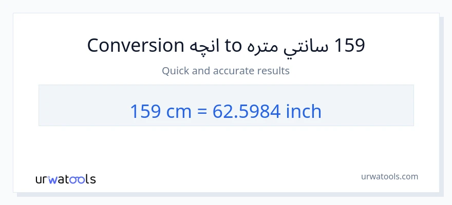 159 سانتي متره ته انچه بدلون