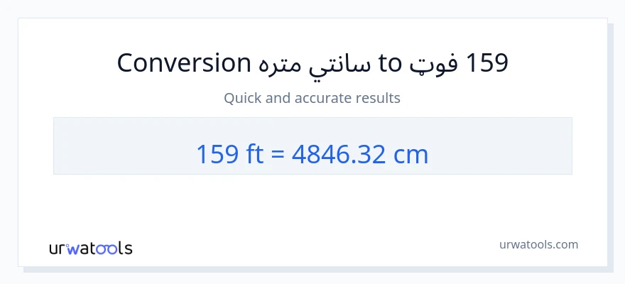 159 پښې ته سانتي متره بدلون