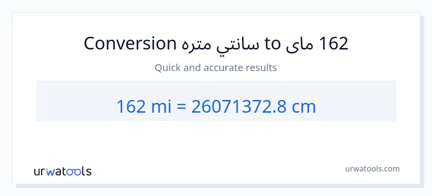 162 میلونه ته سانتي متره بدلون
