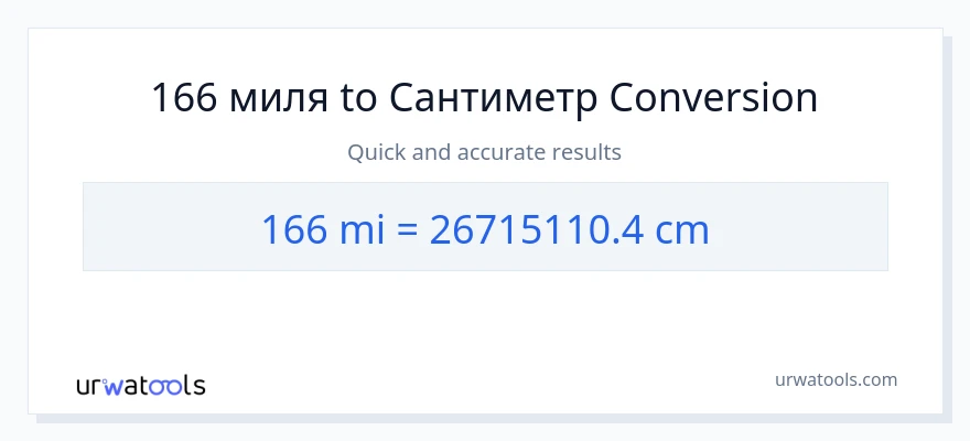166 миля дан Сантиметр га конверсия