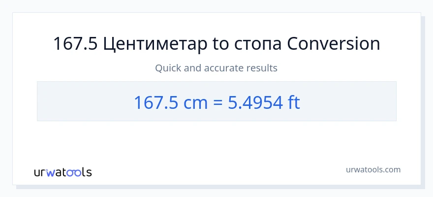 Конверзија од Центиметри до Стопала: 1}