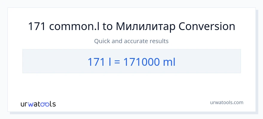 Конверзија од Liters до милилитри: 1}