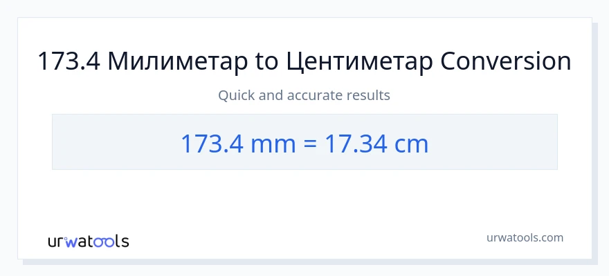 Конверзија од милиметри до Центиметри: 1}