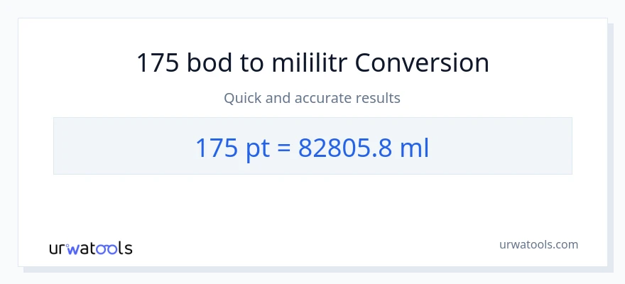 Konverze z Pints na mililitrů: 175